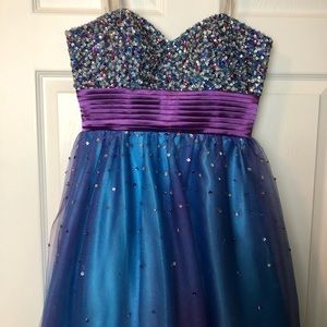 David’s Bridal Sequin & Tulle Ballgown